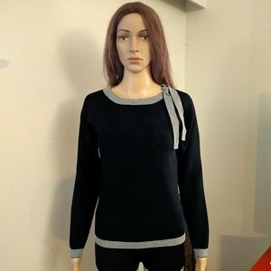 Berkertex Black Long Sleeves Crew Neck Sweater Top